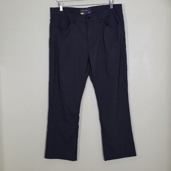 Eddie Bauer Travex Pants Men 36x30/27 Gray Pockets Stretch Outdoor Hiking Hemmed - Picture 15 of 16